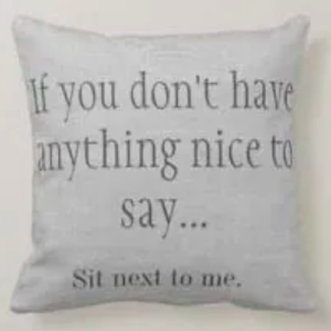 If You Don't Have Anything Nice To Say...